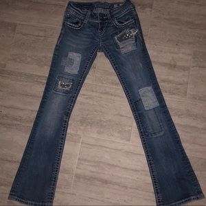 Sequined Miss Me Jeans. Inseam: 31